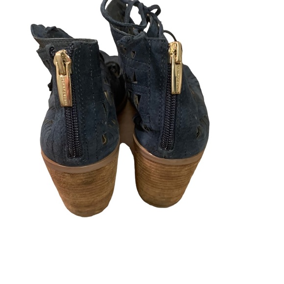 Vince Camuto Women's TARITA Cutout Lace-Up Sandal navy leather suede size 8.5 - Picture 4 of 8